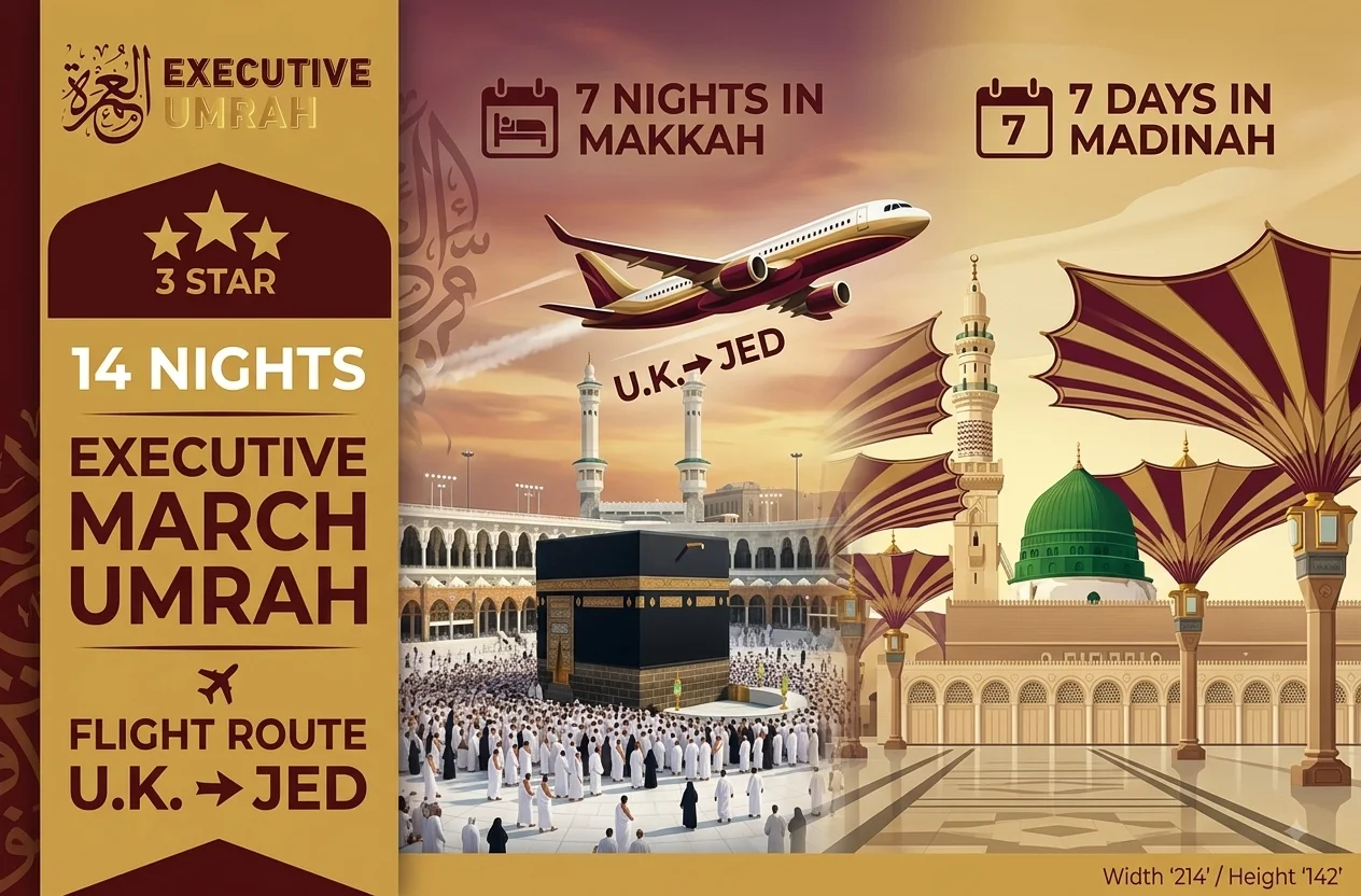 14 Nights Executive March Umrah